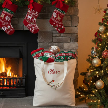 Embroidered Tote Bag